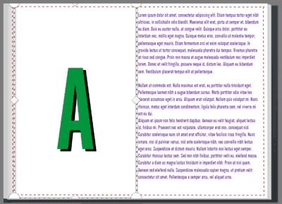 Enlarge a text box to pick a bigger font (on left) or to display a lot of text